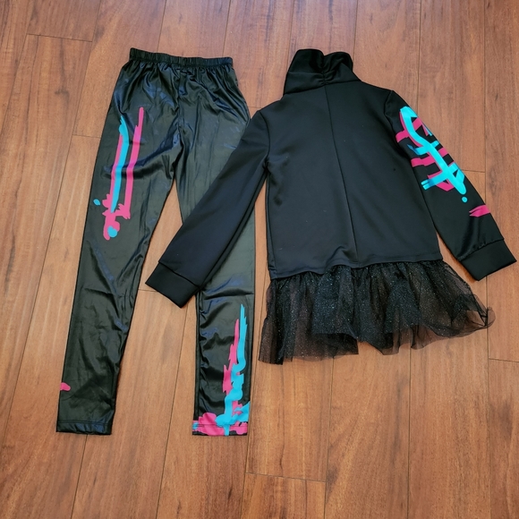 DISGUISE LUCY LEGO MOVIE 2 GIRL'S COSTUME TOP AND PANTS SZ LARGE - Picture 4 of 5